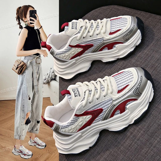 Damen Sportliche Lauf-Sneaker mit atmungsaktiven Mesh-Elementen und komfortabler Dämpfung R&B