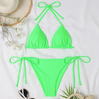Damen Triangel-Bikini mit verstellbaren BindR&Bändern und raffinierten Details R&B