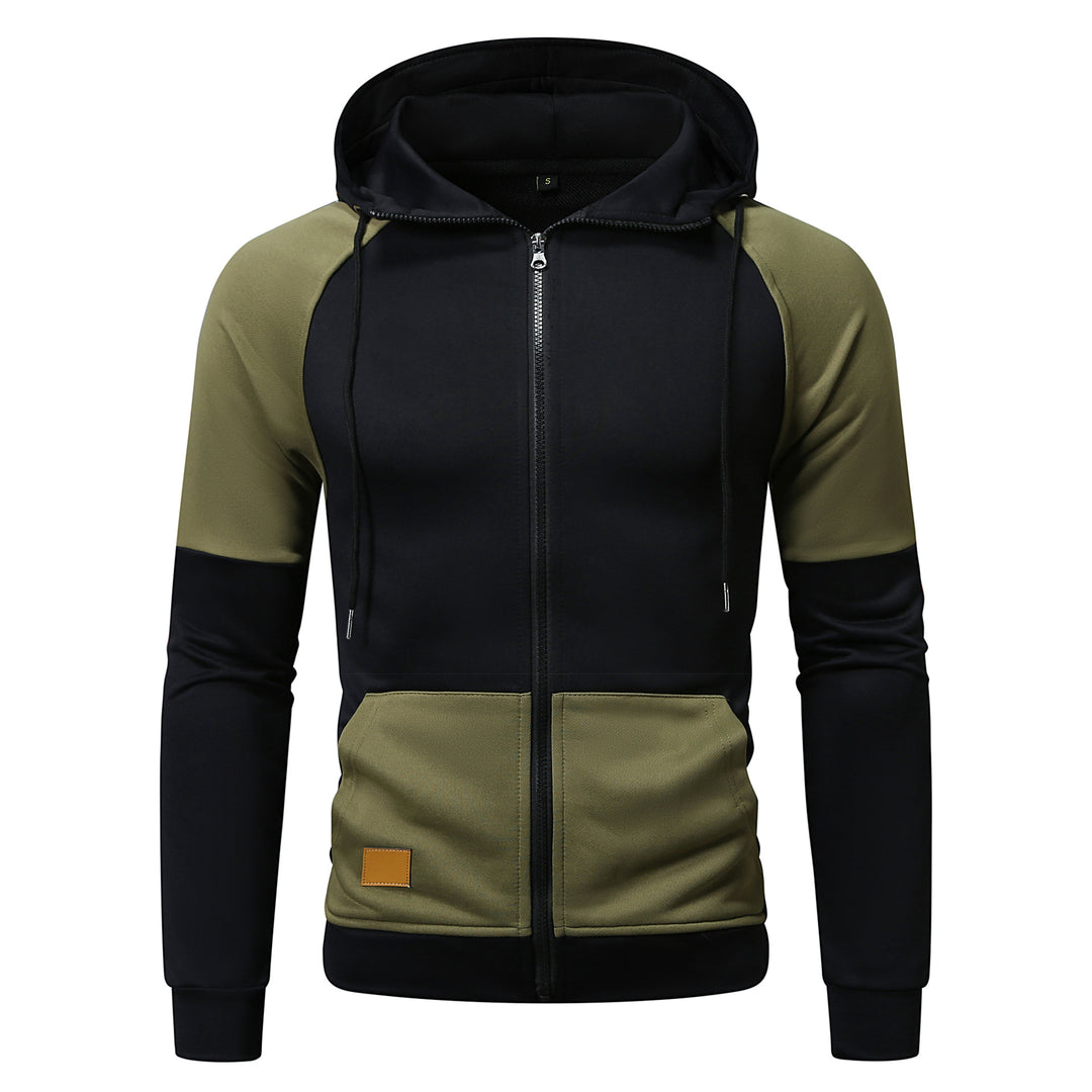 Herren sportlicher Kapuzenpullover mit einzigartigem Farbblock-Design R&B