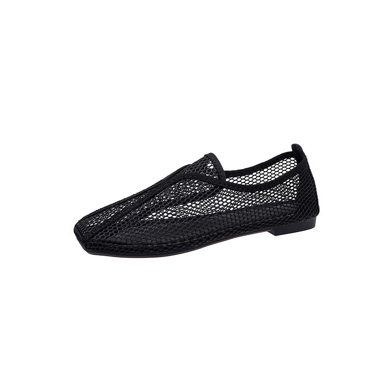 Damen Slip-On Ballerinas aus atmungsaktivem Netzmaterial R&B
