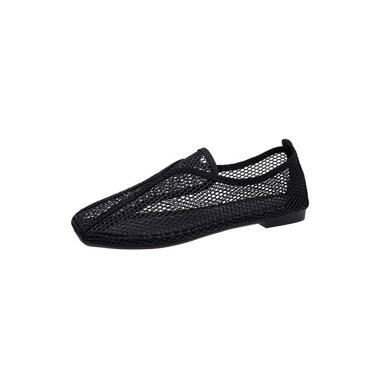 Damen Slip-On Ballerinas aus atmungsaktivem Netzmaterial R&B