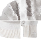 Herren moderner Strickpullover mit trendigen Fransen und einzigartigem Design R&B