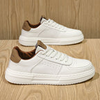 Damen Leder Sneakers mit modischem Design und atmungsaktiver Sohle R&B