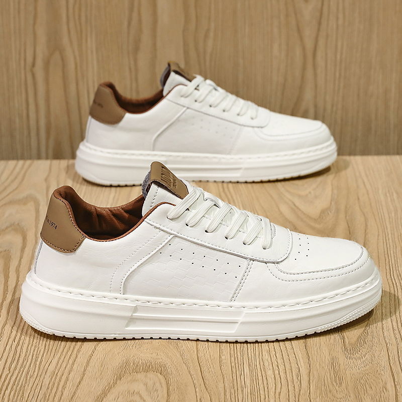 Damen Leder Sneakers mit modischem Design und atmungsaktiver Sohle R&B