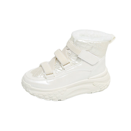 Damen hochgeschnittene Winter Sneakers mit kuscheligem Innenfutter und rutschfester Sohle R&B