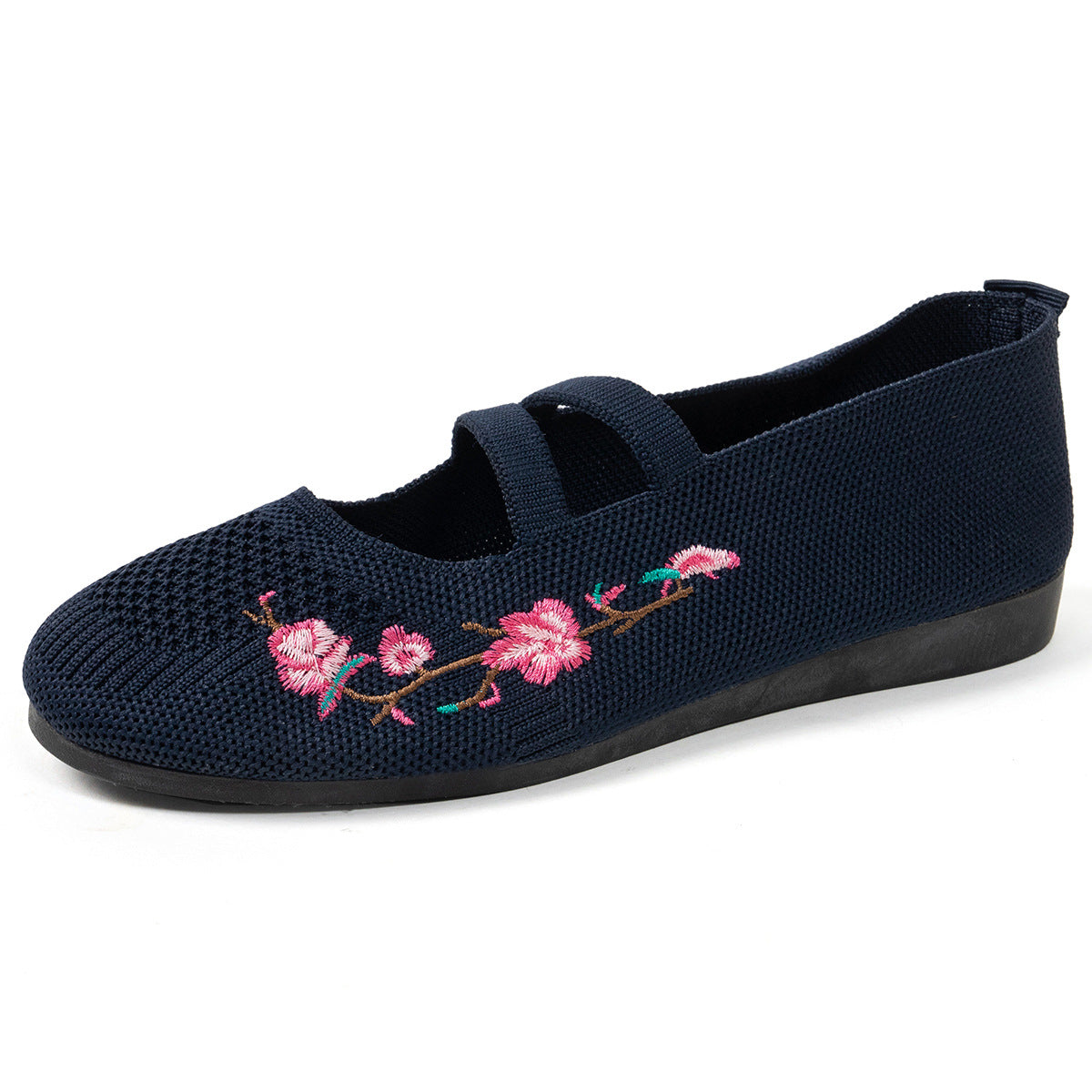 Damen Ballerinas mit floralem Stickdesign R&B