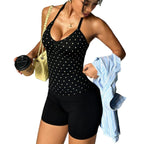 Damen Polka Dots Freizeit-Top R&B