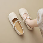 Damen Ballerinas mit eleganter Perlenapplikation