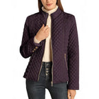 Damen gesteppte Freizeitjacke mit hohem Kragen R&B