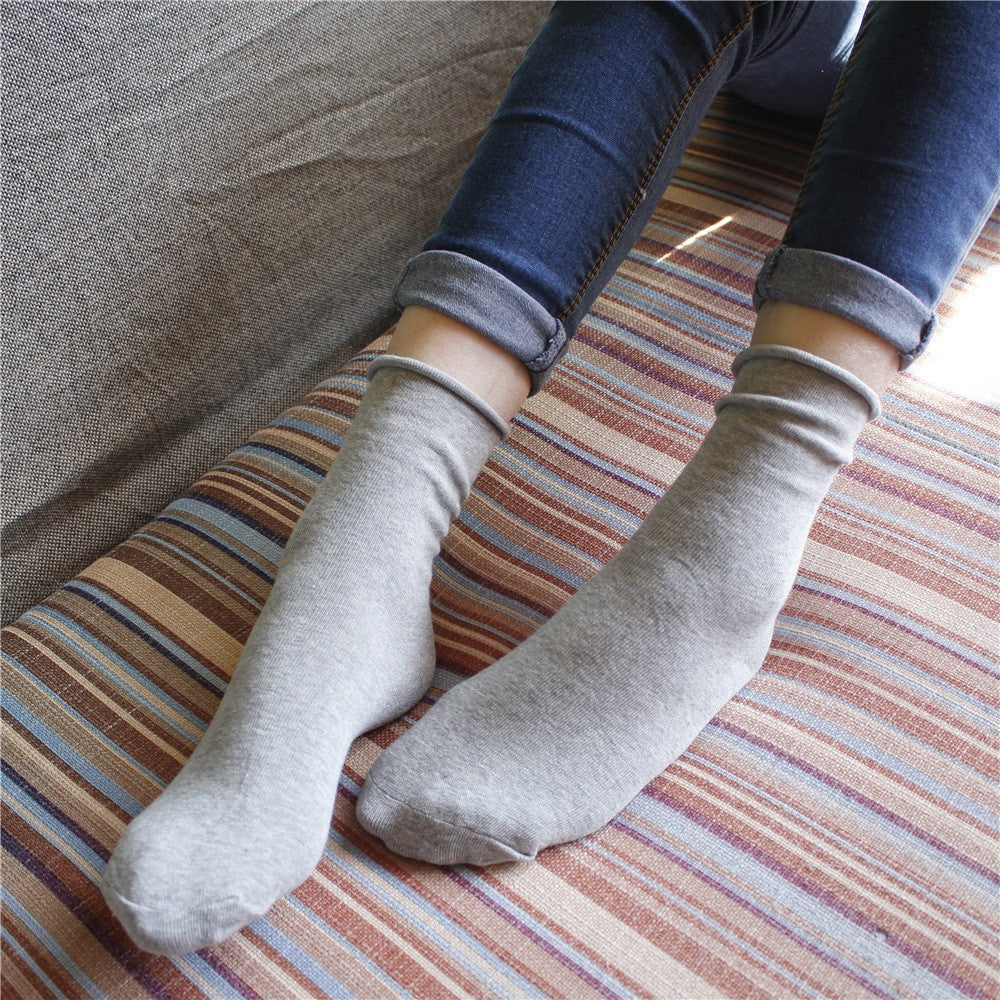 Damen Komfortable Baumwollsocken im klassischen Stil R&B