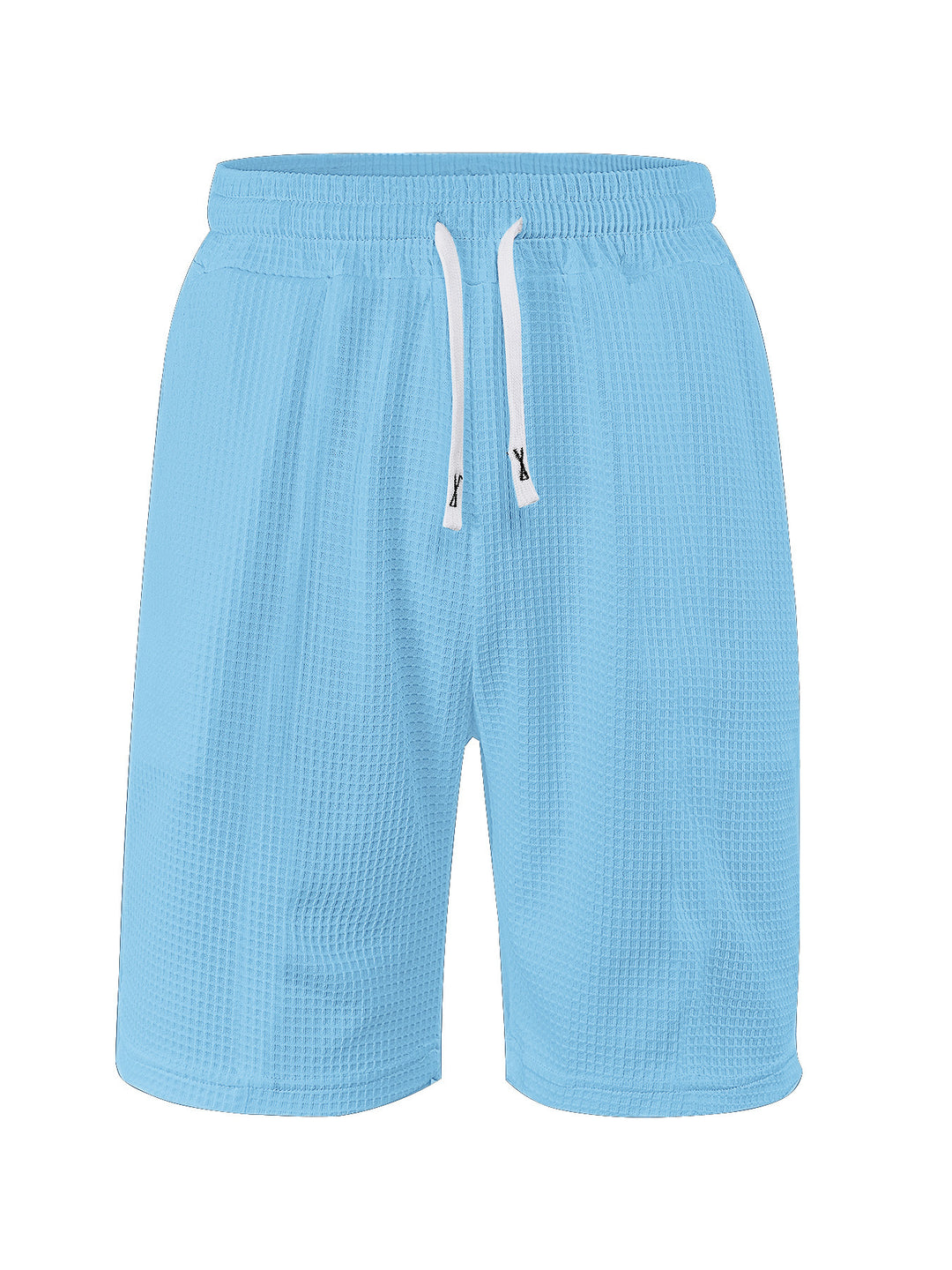 Herren nan atmungsaktive Waffel-Pyjama-Shorts mit elastischem Komfortbund, Tunnelzug und seitlichen Eingrifftaschen R&B