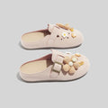 Damen Clogs mit floralem Dekor und verstellbarem Riemen