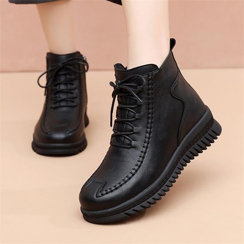 Damen Fashionable Stiefeletten mit hohem Komfort und modischem Reißverschluss R&B