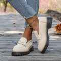 Damen Slip-On Mokassins mit rutschfester Profilsohle und elegantem Design R&B
