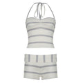 Damen Badeset mit trendy Streifenmuster R&B