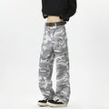 Damen Cargohose im modischen Camouflage-Design mit hohen Taschen