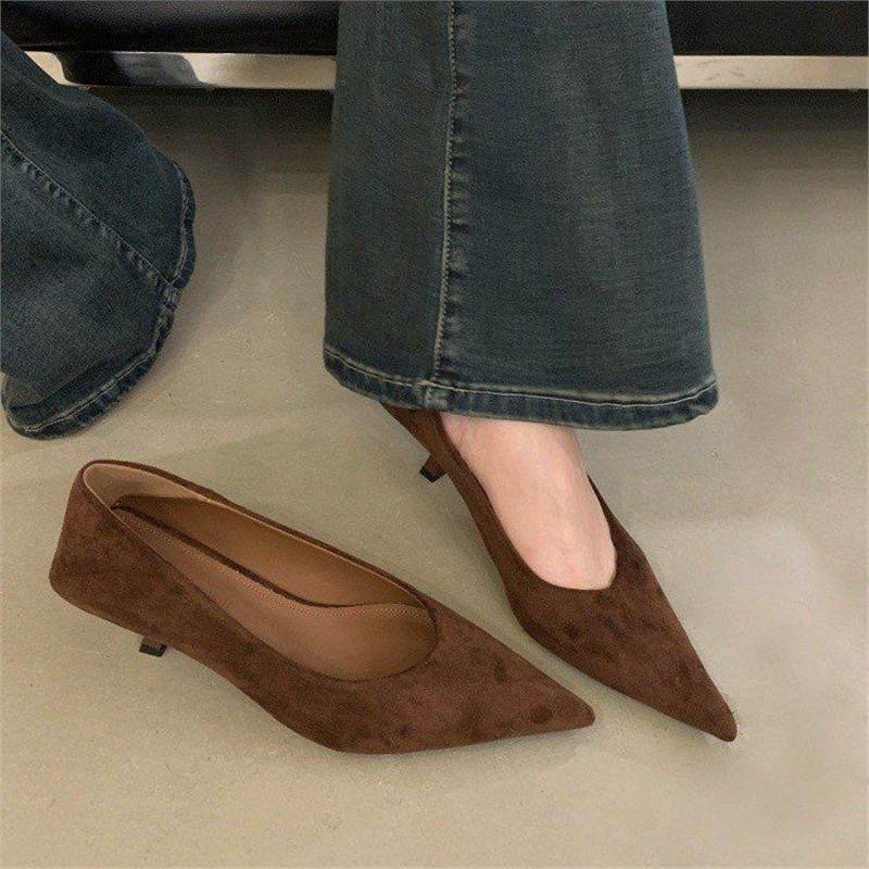 Damen spitze Pumps mit elegantem Absatz R&B