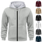 Herren Kapuzenjacke mit doppellagigem Material R&B