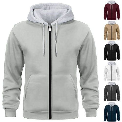 Herren Kapuzenjacke mit doppellagigem Material R&B