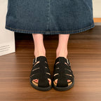 Damen Bequeme Clogs mit verstellbarem Riemen und weichem Fußbett EB