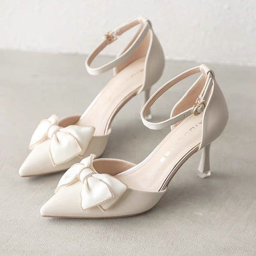 Damen Elegante Pumps mit verspieltem Schleifendetail R&B