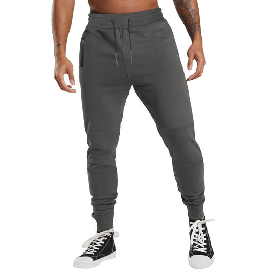 Herren nan athletische Jogginghose mit konischem Bein, Reißverschlusstaschen und elastischem Bund R&B