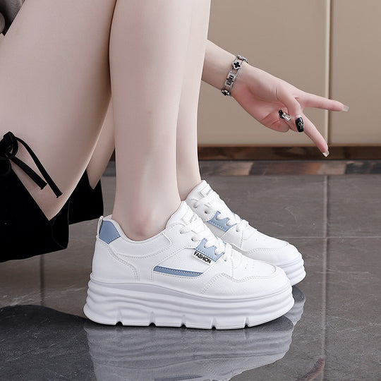 Damen modische Plateau Sneakers mit sportlichem Design R&B
