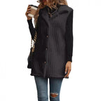 Damen Elegante und kuschelige Teddyjacke mit Knopfleiste R&B