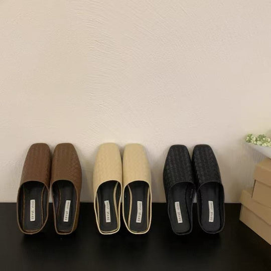 Damen Bequeme und elegante Mules mit geflochtenem Design R&B