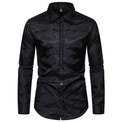 Herren Elegantes Hemd mit einzigartigem Strukturdesign R&B