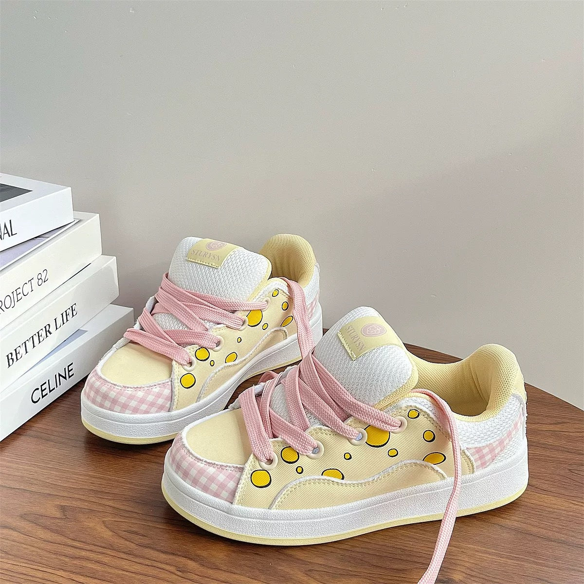 Damen Sportliche Sneakers mit verspieltem Design und atmungsaktiver Struktur