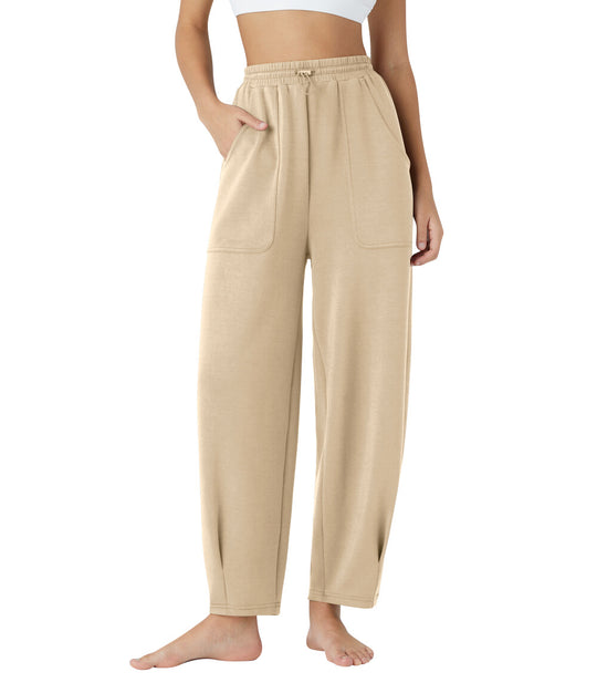 Damen weite Freizeithose mit elastischem Bund und praktischen Taschen R&B