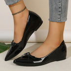 Damen Elegante Ballerinas mit modischem Schleifen-Detail
