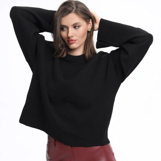 Damen Bequemer Pullover mit Oversized-Schnitt und breiten Ärmeln R&B