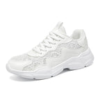 Damen Trendige Sneakers mit atmungsaktivem Obermaterial und eleganter Struktur