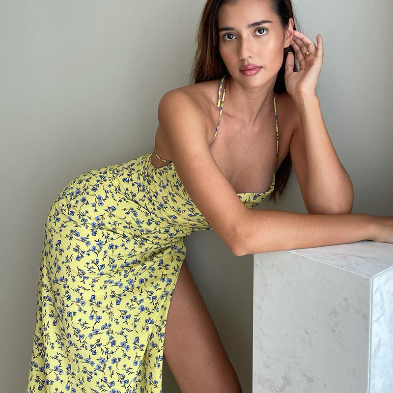 Damen Maxikleid mit floralem Muster R&B