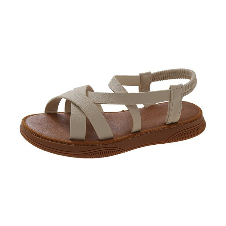 Damen Bequeme Sandalen mit elastischem Fersenriemen R&B