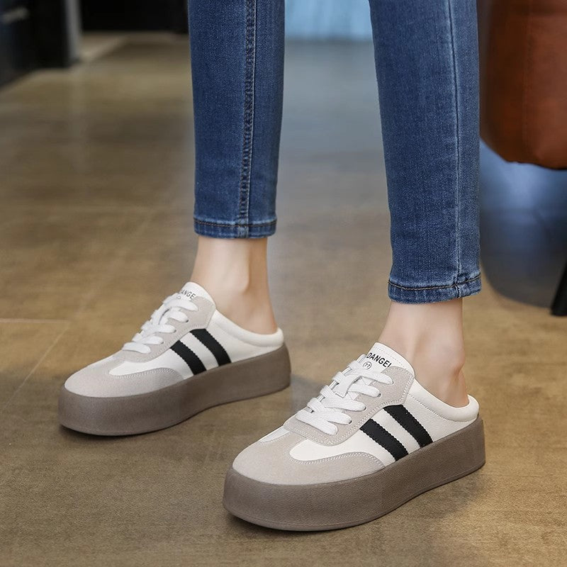 Damen Sneakers im sportlichen Retro-Stil mit atmungsaktiven Einsätzen R&B