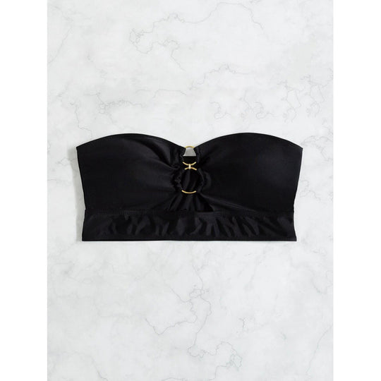 Damen Bandeau-Bikini-Oberteil mit innovativer Raffung R&B