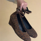 Damen Ballerinas mit modischem Leopardenmuster R&B