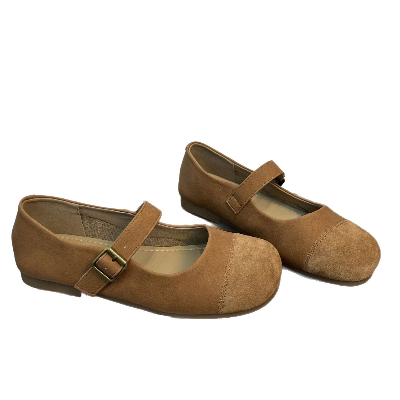 Damen klassische Ballerinas mit verstellbarem Riemen und bequemer Innensohle R&B