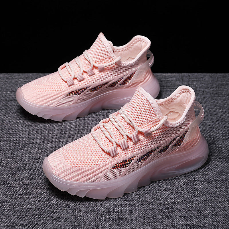 Damen Sportliche Freizeit Sneakers mit atmungsaktiver Mesh-Oberfläche und dämpfender Sohle R&B