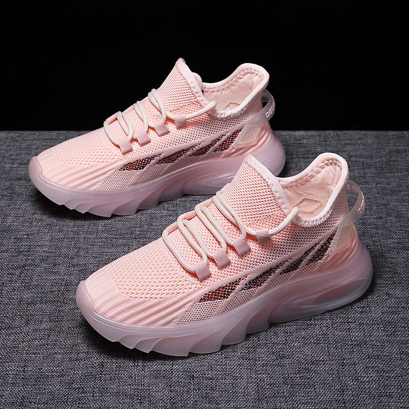 Damen Sportliche Freizeit Sneakers mit atmungsaktiver Mesh-Oberfläche und dämpfender Sohle R&B