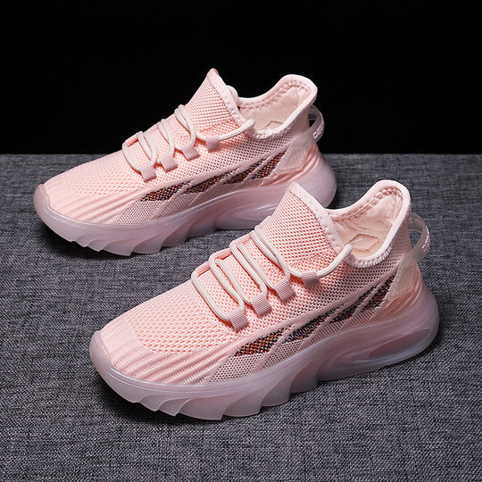 Damen Sportliche Freizeit Sneakers mit atmungsaktiver Mesh-Oberfläche und dämpfender Sohle R&B