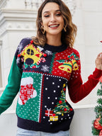 R&B | Der Patchwork-Weihnachtspullover Herren