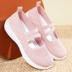 Damen Komfortable Slip-On Sneakers mit verstellbarem Riemen R&B