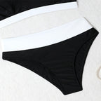 Damen Sportlicher Bikini mit hoch tailliertem Schnitt R&B