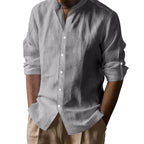 Herren Langarmhemd im lässigen Look mit eleganten Knopfdetails R&B