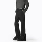 Damen elegante, weite Freizeithose mit feinen Falten und hochwertigen Materialien R&B