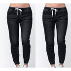 Damen Joggingjeans mit elastischem Bund und praktischen Taschen R&B